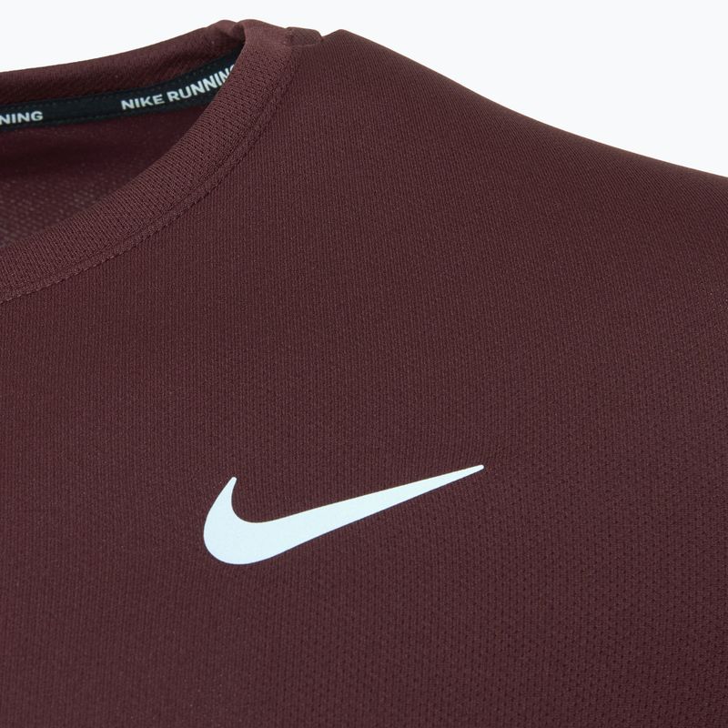 Pánské běžecké tričko Nike Miler Dri-Fit UV burgundy crush 3