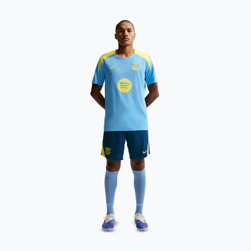 Pánské fotbalové šortky Nike FC Barcelona Strike SE gym blue/opti yellow/opti yellow 4