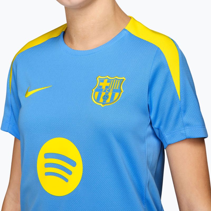 Dětský fotbalový dres Nike FC Barcelona Strike SE Jr university blue/opti yellow 3