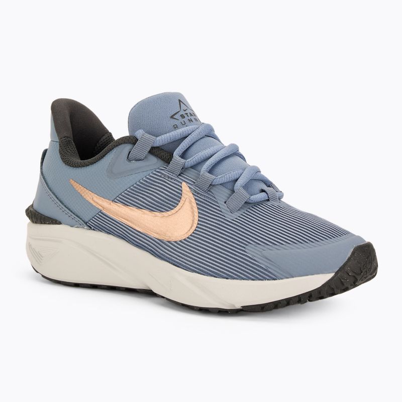Dětské běžecké boty  Nike Star Runner 4 ashenslate/armorynavy/pureplatinum/metalredbronze