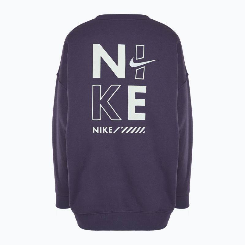 Dámská mikina Nike Sportswear Oversized Crew-Neck dark raisin 2
