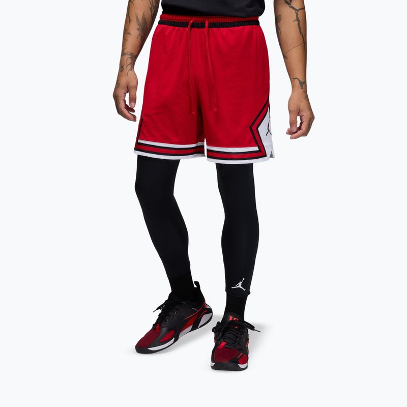 Pánské basketbalové šortky Jordan Mesh Diamond 4" gym red/white/black
