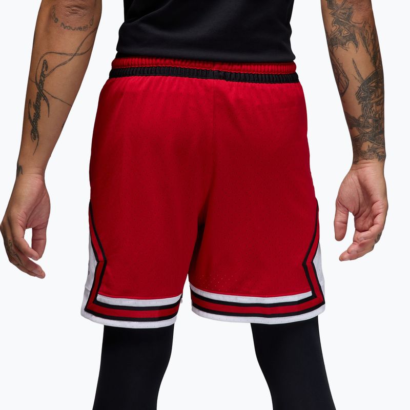 Pánské basketbalové šortky Jordan Mesh Diamond 4" gym red/white/black 4