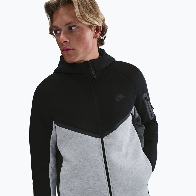 Pánská mikina Nike Tech black/dark grey heather/black 3