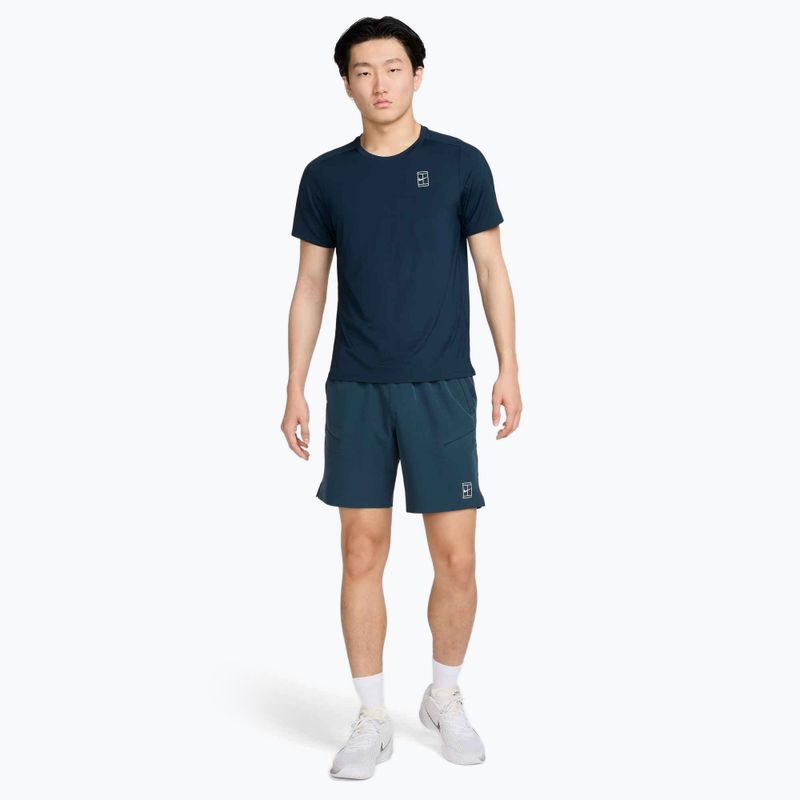 Pánské tenisové tričko Nike Court Dri-Fit Advantage armory navy / white 2
