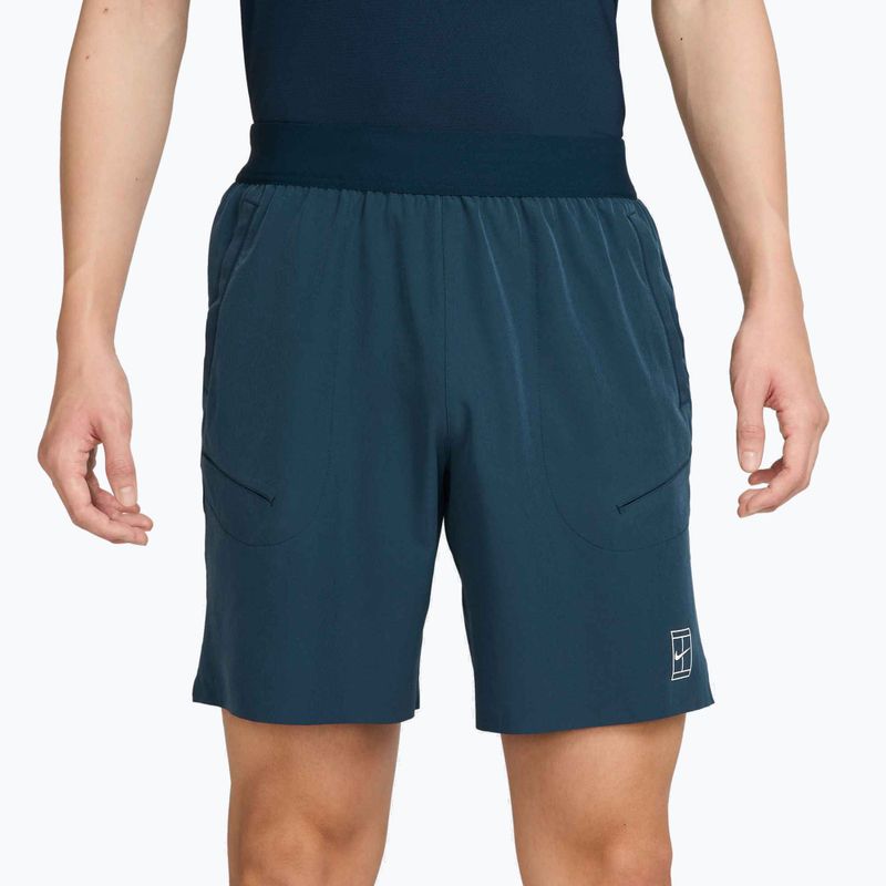 Pánské tenisové šortky Nike Court Dri-Fit Advantage 8" armory navy/white 4