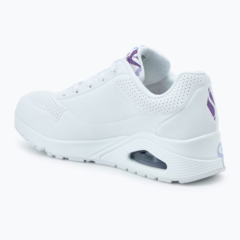 Dámské boty SKECHERS JGoldcrown Uno Spread The Love white/light purple 3