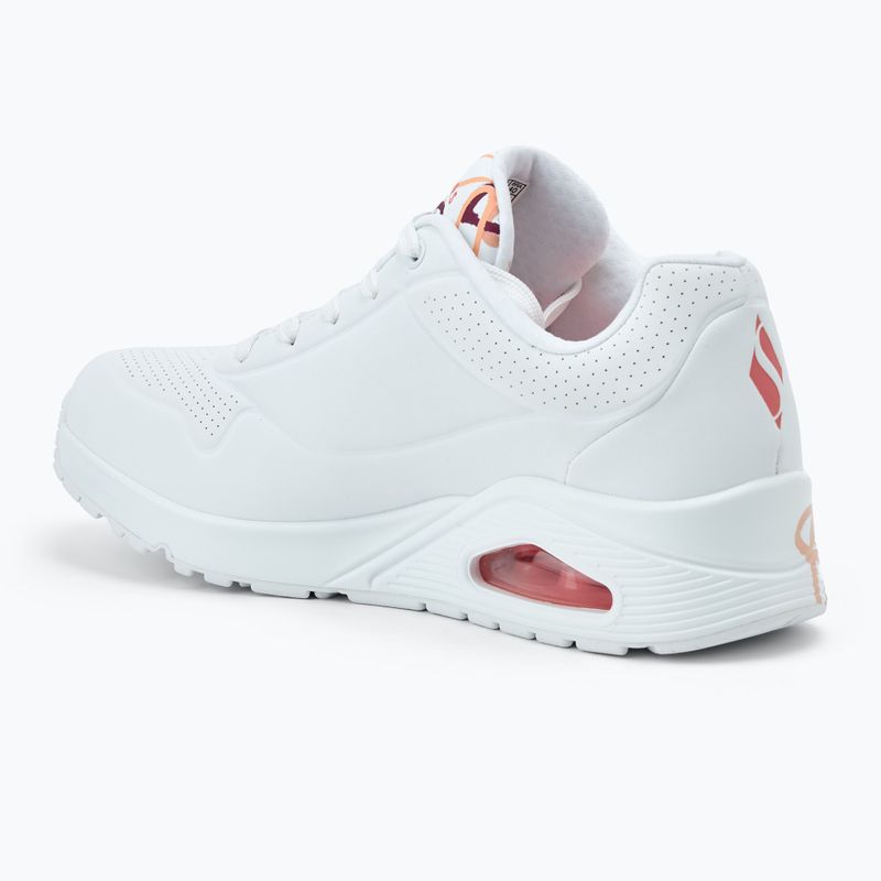 Dámské boty SKECHERS JGoldcrown Uno Spread The Love white/coral 3