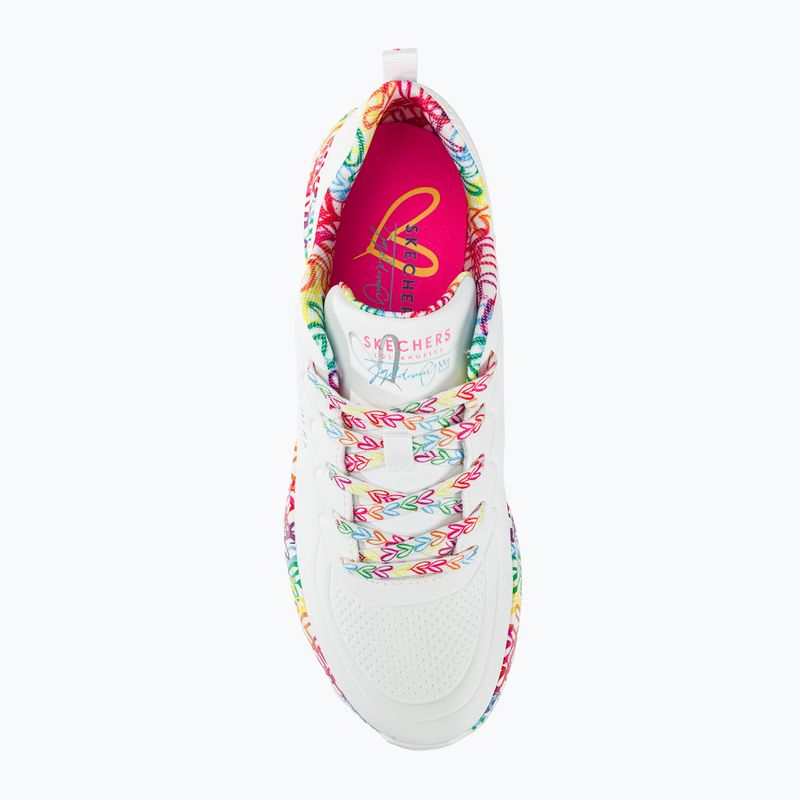 Dámské boty  SKECHERS Uno Lite Exuberant Hearts white/multi 7