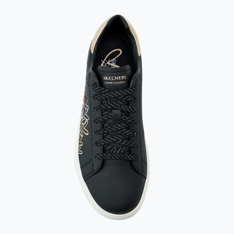 Dámské boty  SKECHERS JGoldcrown Eden LX Gleaming Hearts black/mulitcolor 5