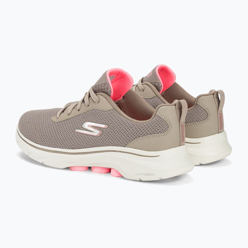 Dámské boty SKECHERS Go Walk 7 Clear Path taupe/pink 3