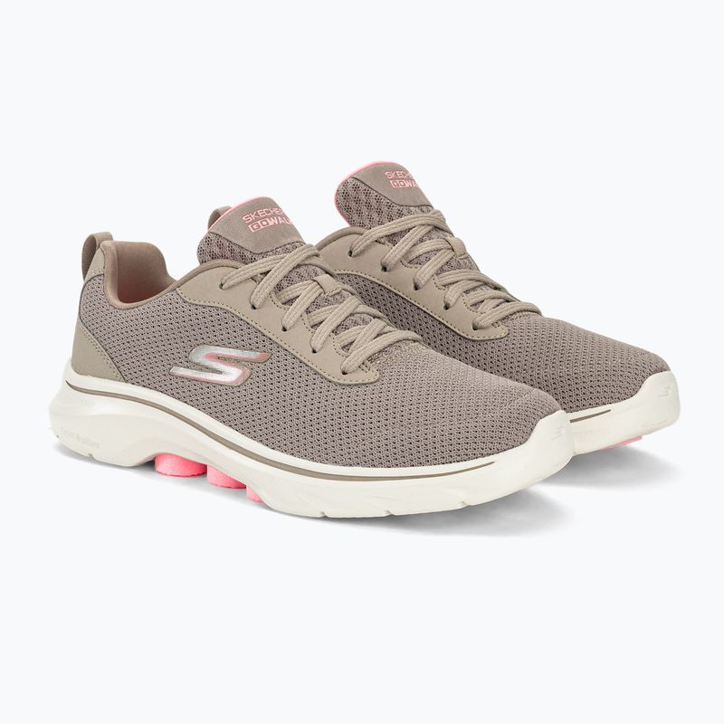 Dámské boty SKECHERS Go Walk 7 Clear Path taupe/pink 4