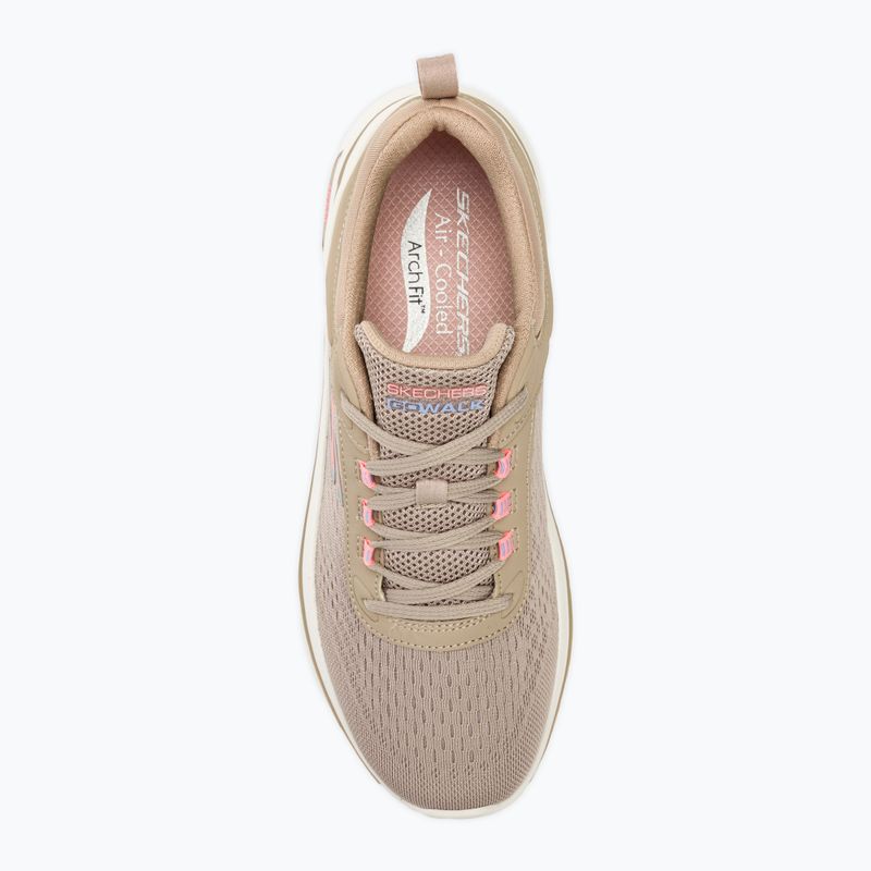 Dámské boty SKECHERS Go Walk Arch Fit 2.0 Balin taupe/multi 5