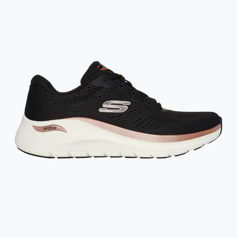 Dámské boty SKECHERS Arch Fit 2.0 Glow The Distance black/rose gold 2