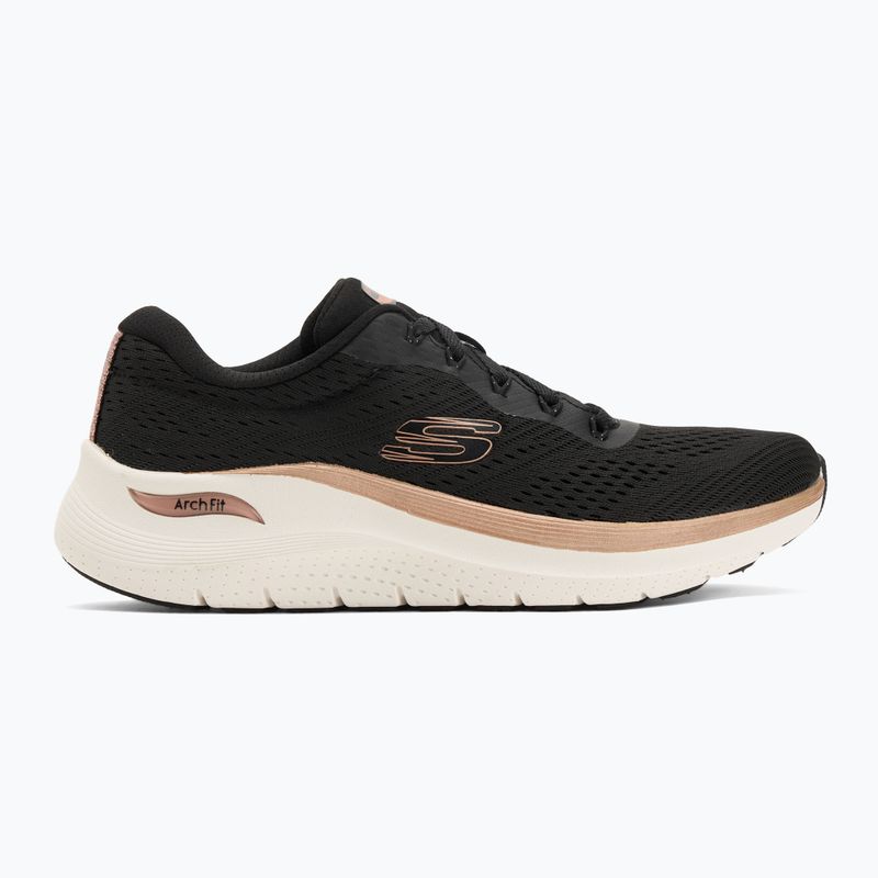 Dámské boty SKECHERS Arch Fit 2.0 Glow The Distance black/rose gold 2