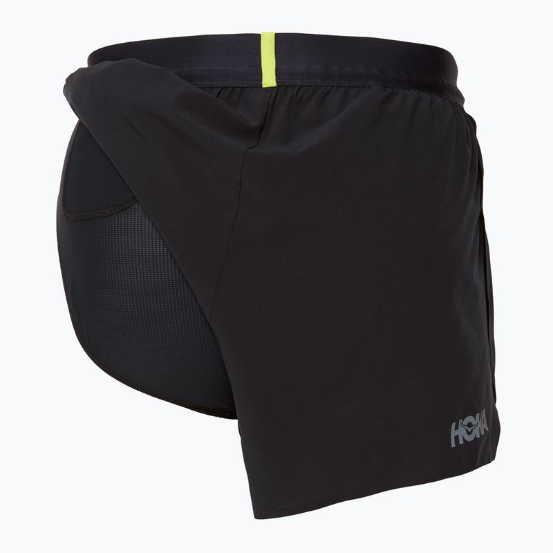 Pánské běžecké šortky HOKA Race Day Split black 4