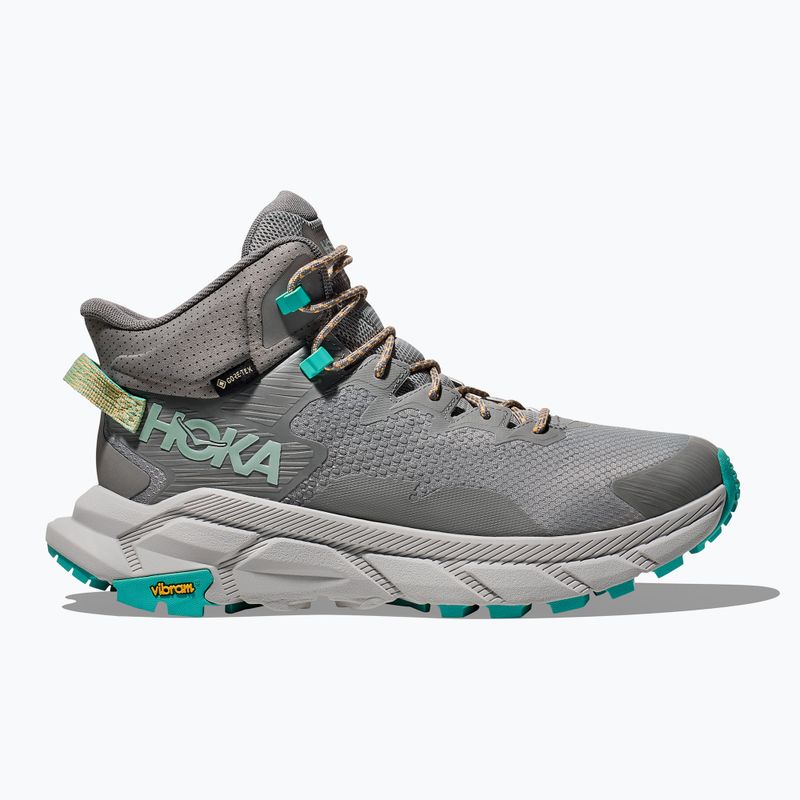 Pánské turistické boty  HOKA Trail Code GTX galactic grey/electric aqua 9