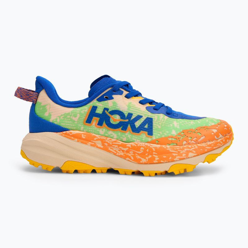 Dětské běžecké boty  HOKA Speedgoat 6 ultramarine/electric lime 2