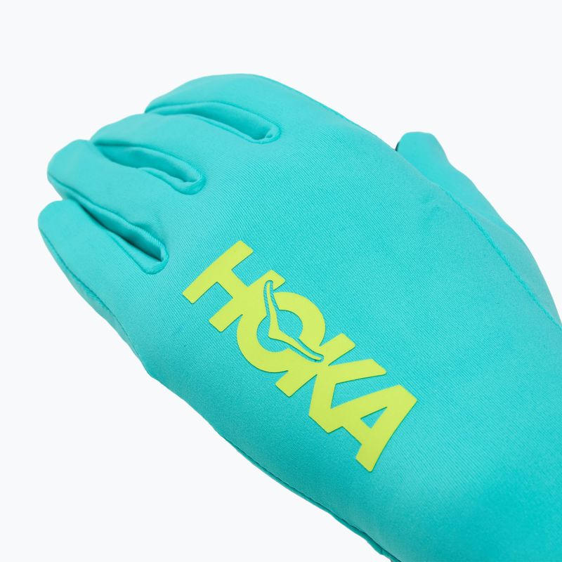 Běžecké rukavice HOKA Airolite Run electric aqua 4
