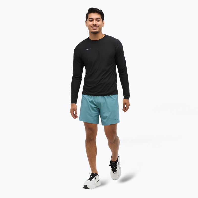 Pánské běžecké šortky HOKA Glide 7'' 2v1 nountain fog 2
