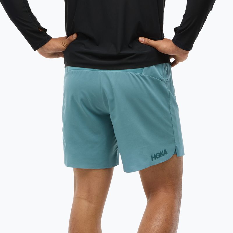Pánské běžecké šortky HOKA Glide 7'' 2v1 nountain fog 3