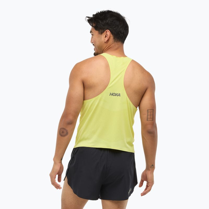 Pánské běžecké tričko HOKA Race Singlet hoka citrus running shirt 3
