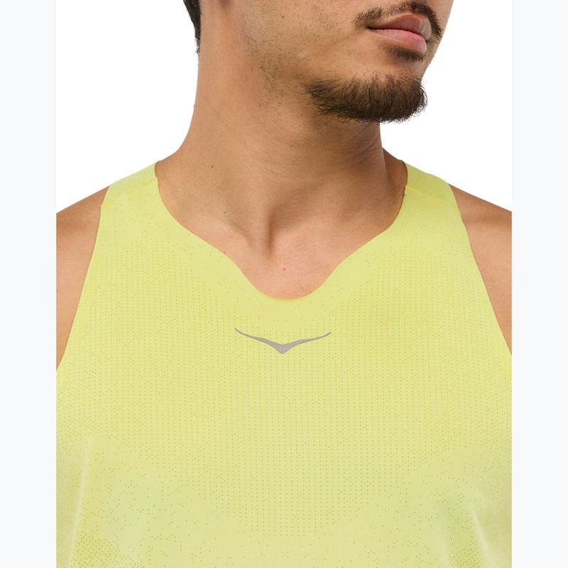 Pánské běžecké tričko HOKA Race Singlet hoka citrus running shirt 5