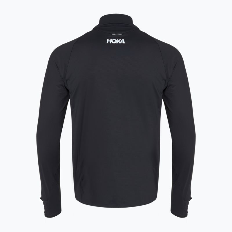 Pánská běžecká mikina HOKA GlideTech Quarter Zip black 2