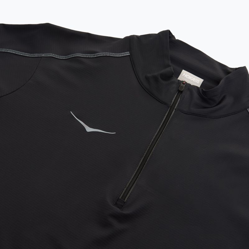 Pánská běžecká mikina HOKA GlideTech Quarter Zip black 3