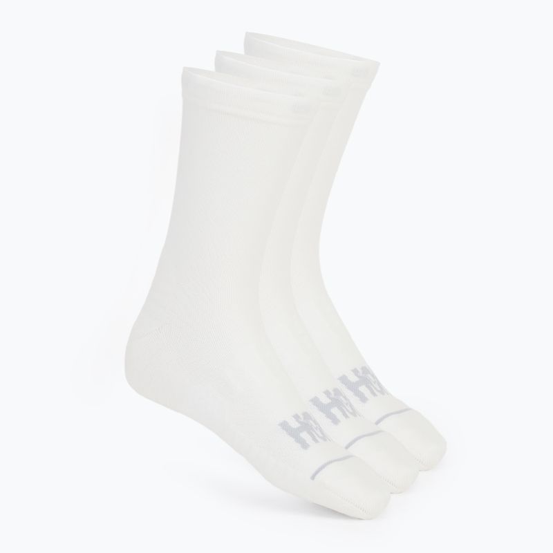 Ponožky  HOKA Crew Run Sock 3 pary white/white/white