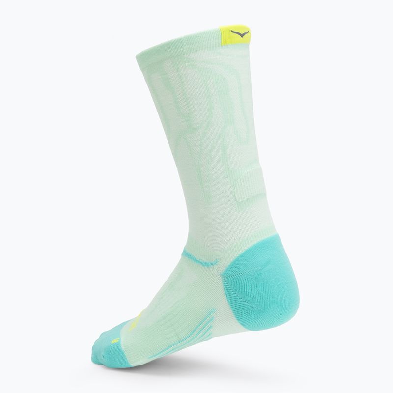 Ponožky  HOKA Clifton Crew Run mint fluornite 2