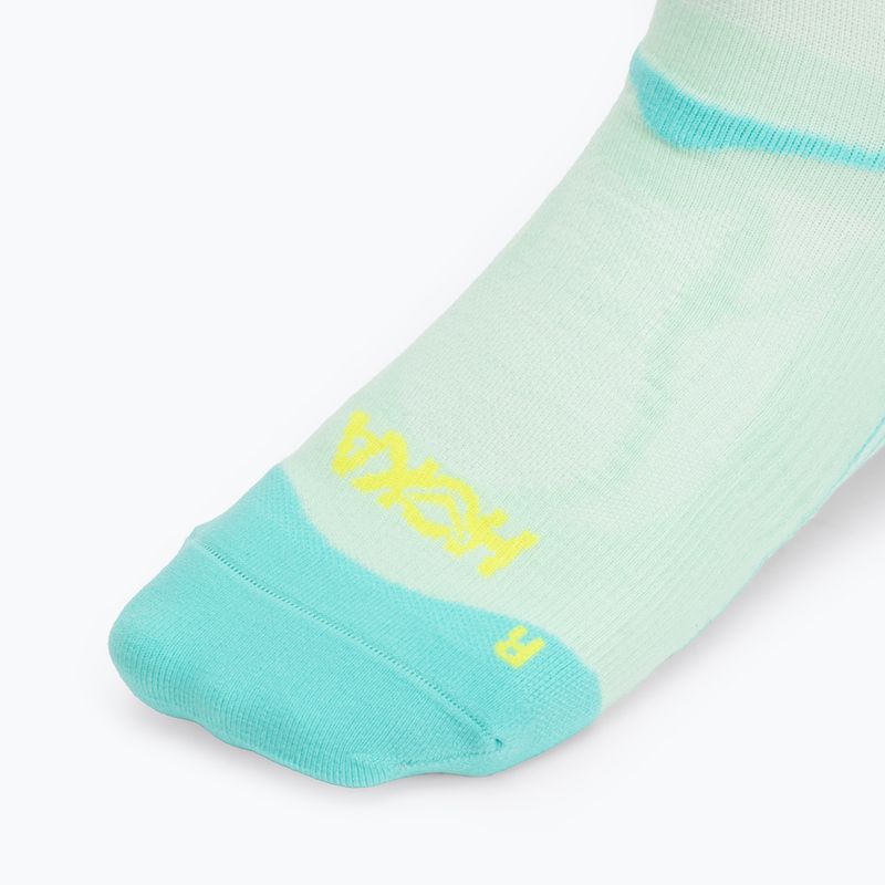 Ponožky  HOKA Clifton Crew Run mint fluornite 3