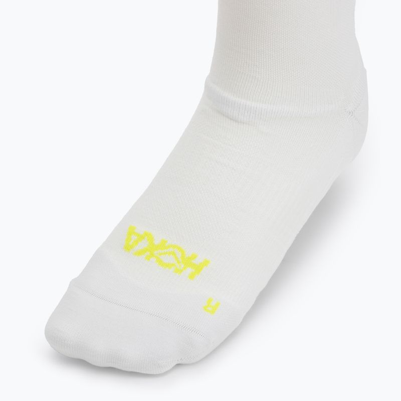 Ponožky  HOKA Clifton Crew Run white 3