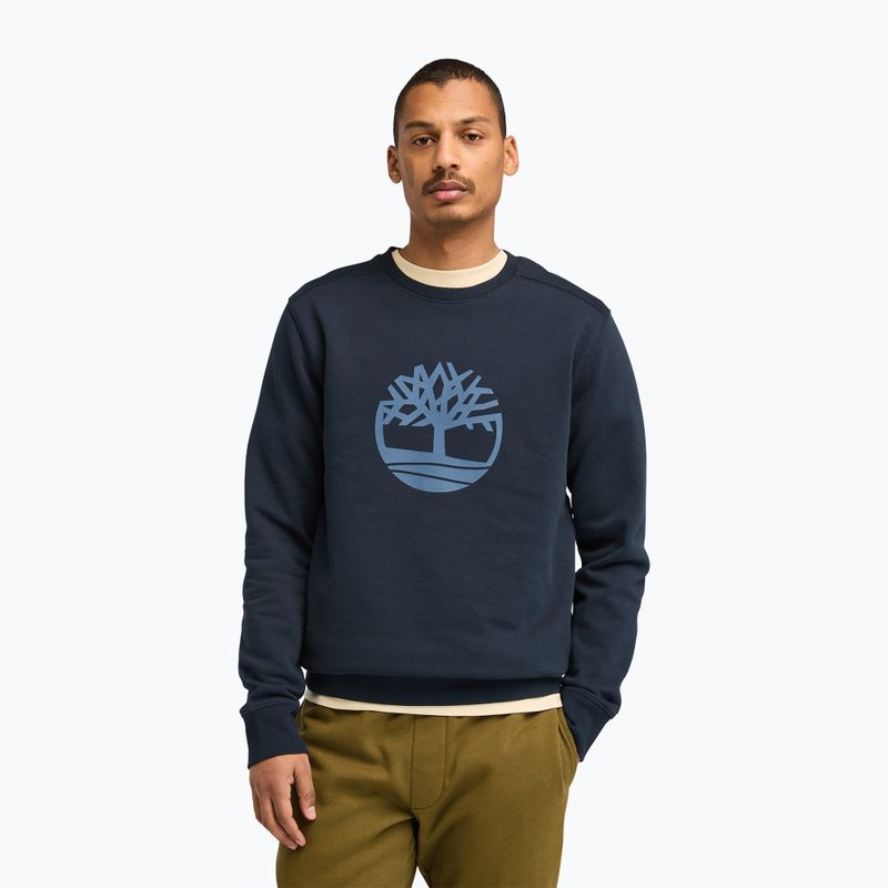 Pánská mikina Timberland Tree Logo Crew Neck dark sapphire