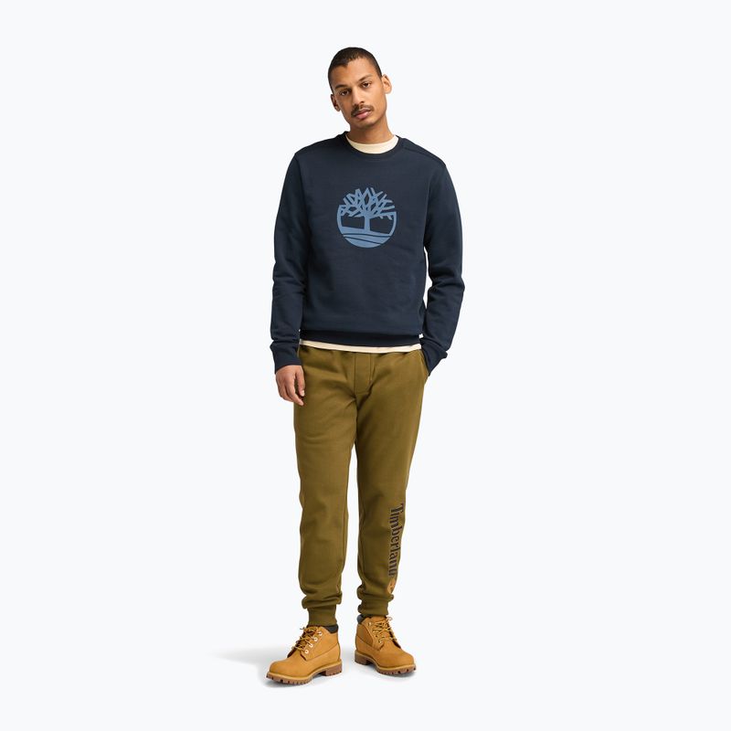 Pánská mikina Timberland Tree Logo Crew Neck dark sapphire 2