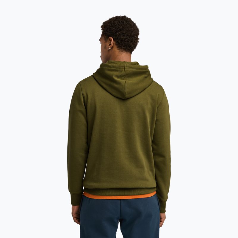 Pánská mikina  Timberland Tree Logo Hoodie dark olive 3