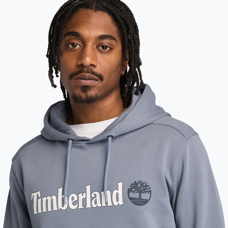 Pánská mikina Timberland Linear Logo folkstone gray 4