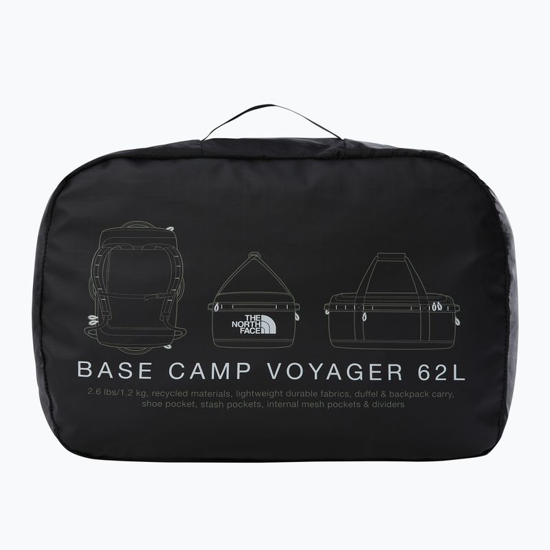 Cestovní taška The North Face Base Camp Voyager Duffel 62 l black/white/npf 5