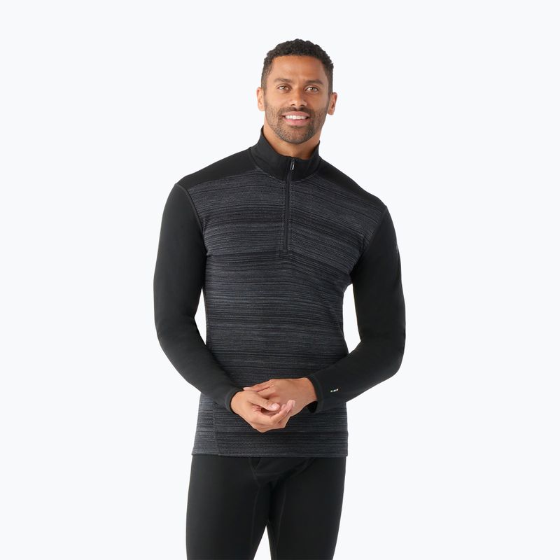 Pánská termo mikina Smartwool Classic Thermal Merino Base Layer 1/4 Zip Boxed black color shift