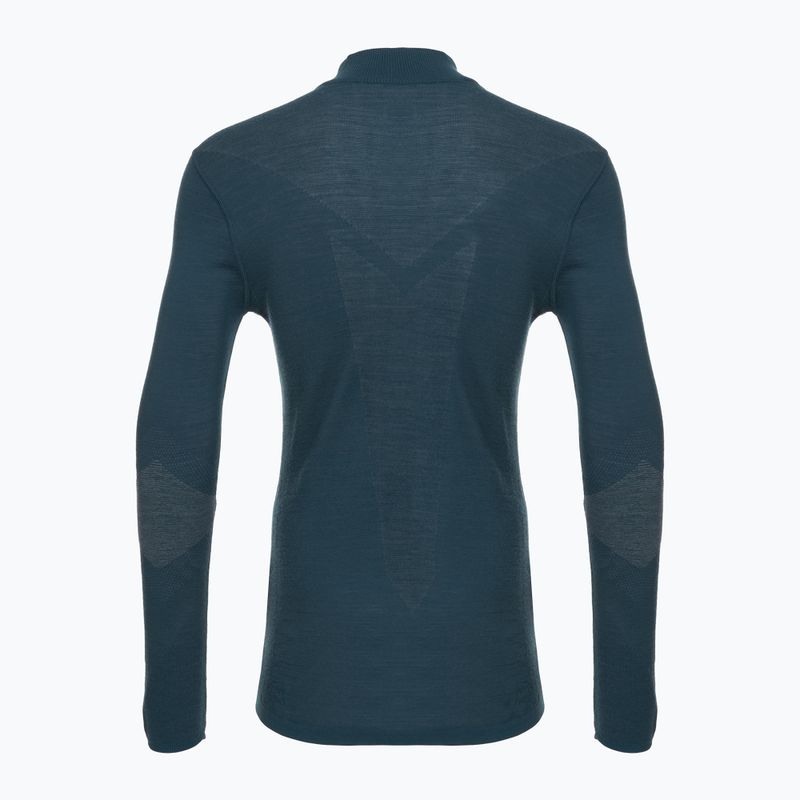 Pánská termo mikina Smartwool Intraknit Thermal Merino Base Layer 1/4 Zip twilight blue 4