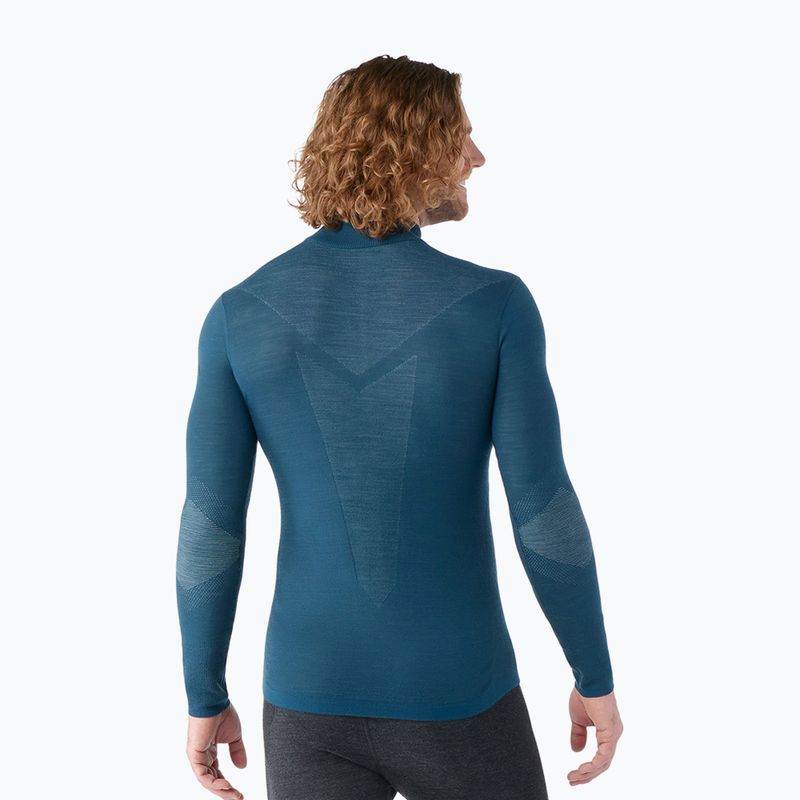 Pánská termo mikina Smartwool Intraknit Thermal Merino Base Layer 1/4 Zip twilight blue 2