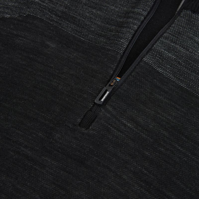 Pánská termo mikina Smartwool Intraknit Thermal Merino Base Layer 1/4 Zip black/white 3
