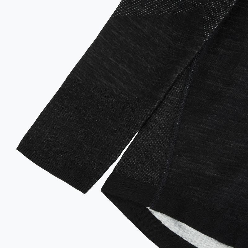 Pánská termo mikina Smartwool Intraknit Thermal Merino Base Layer 1/4 Zip black/white 4