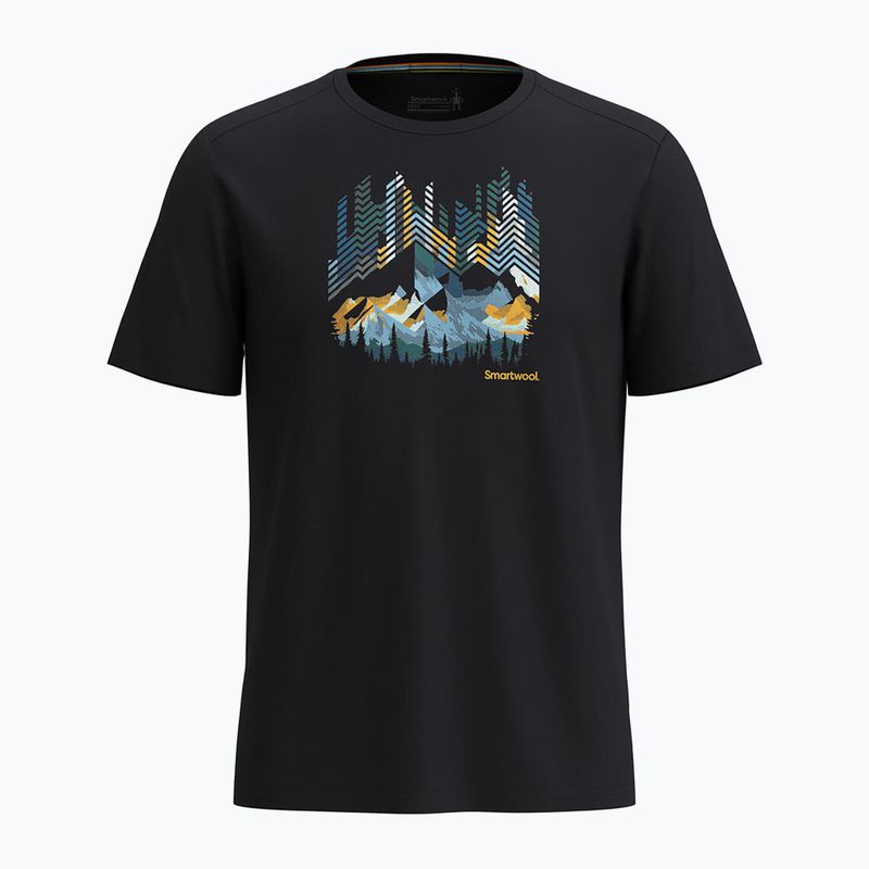Trekové tričko Smartwool Vital Peaks Active Graphic Tee black 2