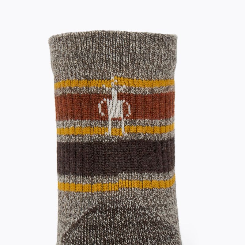 Pánské ponožky Smartwool Performance Hike Light Cushion Striped Mid Crew taupe/natural marl 3