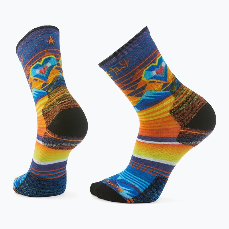 Ponožky Smartwool Hike Targeted Cushion Open Hearts Print Crew multi color