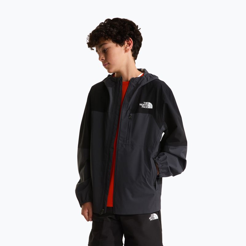 Dětská nepromokavá bunda The North Face Teen Hike Packable Shell tnf black/asphalt grey