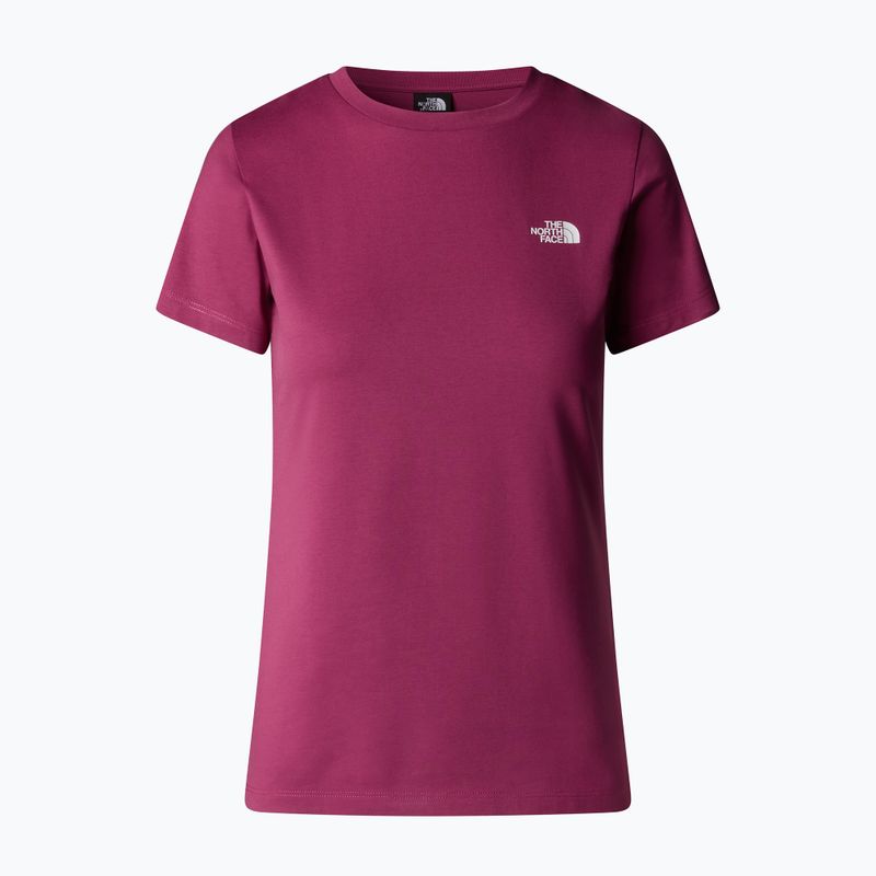 Dámské tričko The North Face Simple Dome Slim Tee cyber berry 4
