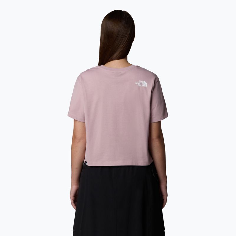 Dámské tričko The North Face Simple Dome Cropped Slim Tee metal pink 3