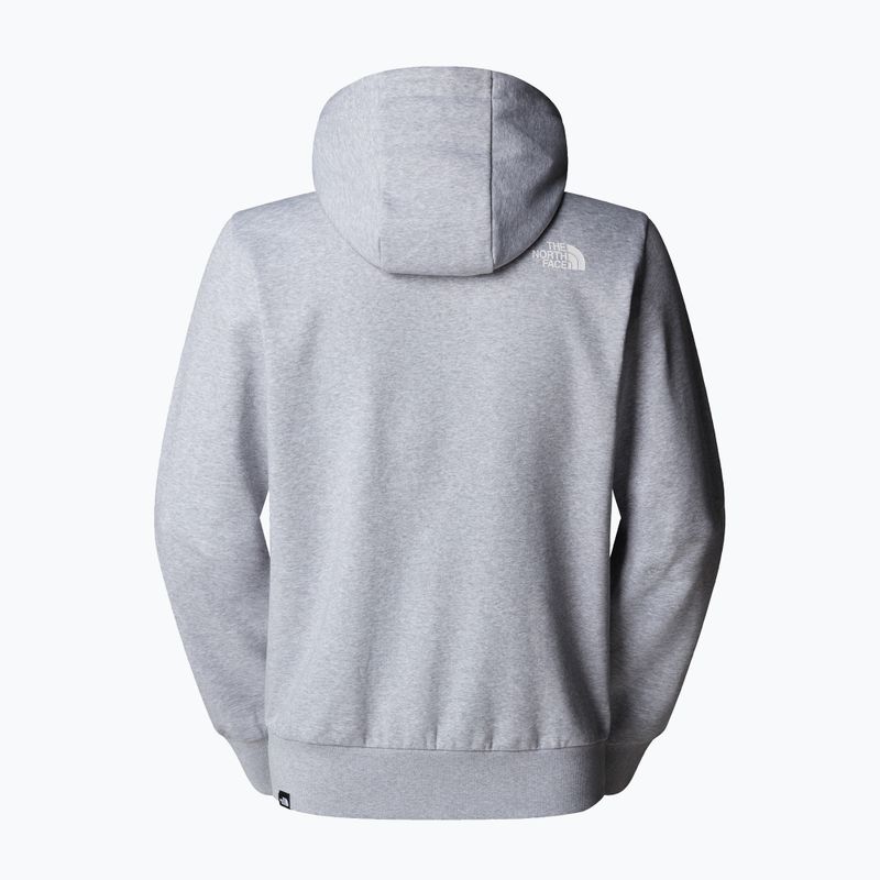 Pánská mikina The North Face Simple Dome Hoodie tnf medium grey heather 5